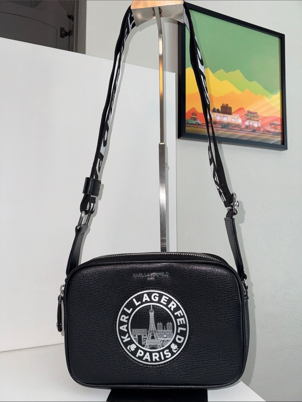 Karl Lagerfeld Paris Maybelle Camera Crossbody Bag - Picture 1 of 10